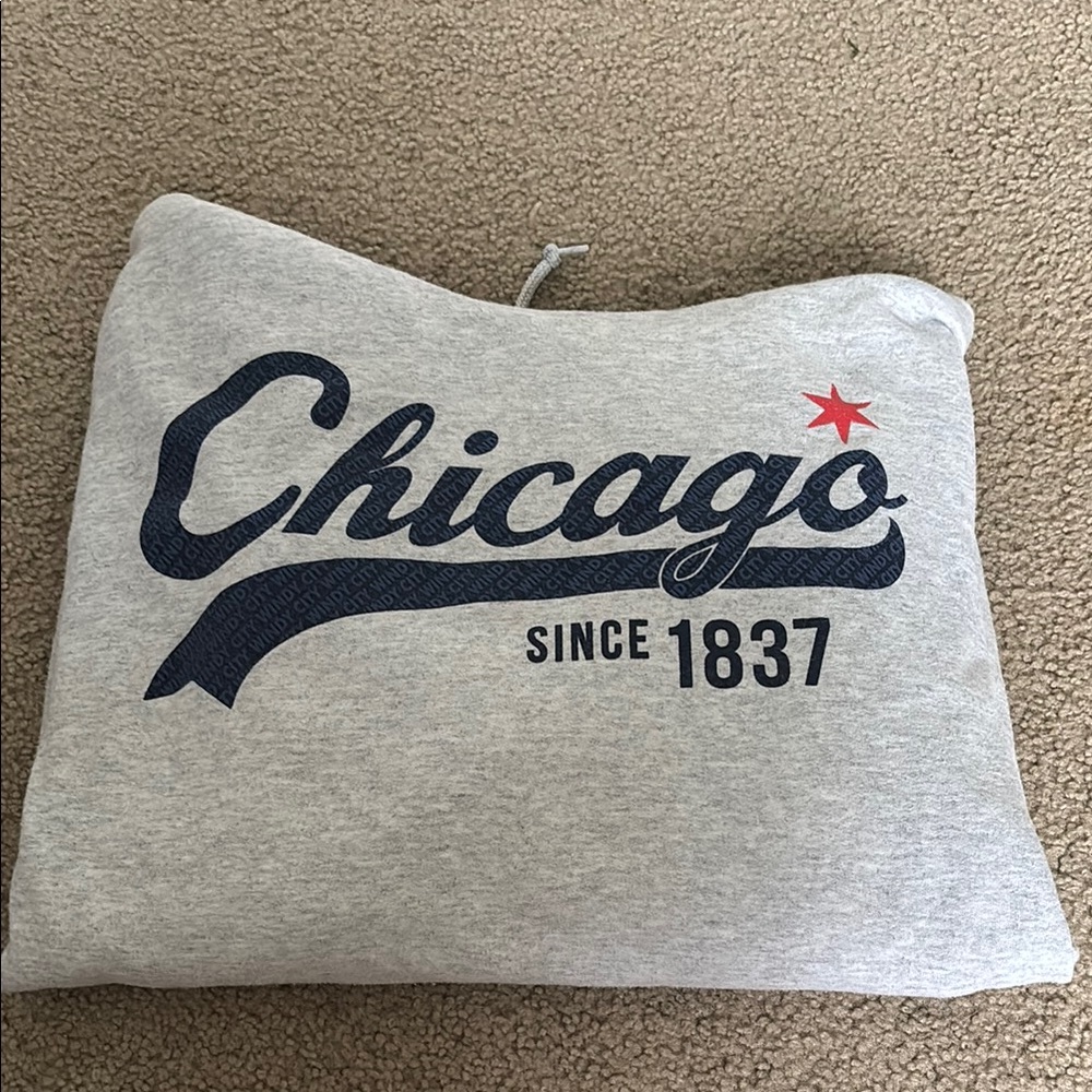 Gray Chicago Hoodie XL